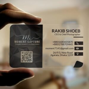 Transparent Visiting Card Print